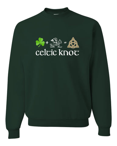 Celtic Knot Forest Green JERZEES - Dri-Power® 50/50 T-Shirt - 29MR w/ Full Color Flag Design on Front