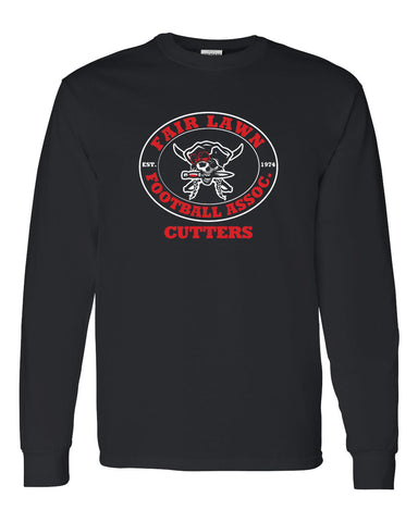 FLFA Black JERZEES - NuBlend® Hooded Sweatshirt - 996MR w/ FLFA Cheer/Football Logo on Front