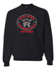 flfa black jerzees - nublend® crewneck sweatshirt - 562mr w/ flfa cheer/football logo on front