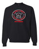 flfa black jerzees - nublend® crewneck sweatshirt - 562mr w/ flfa cheer/football logo on front