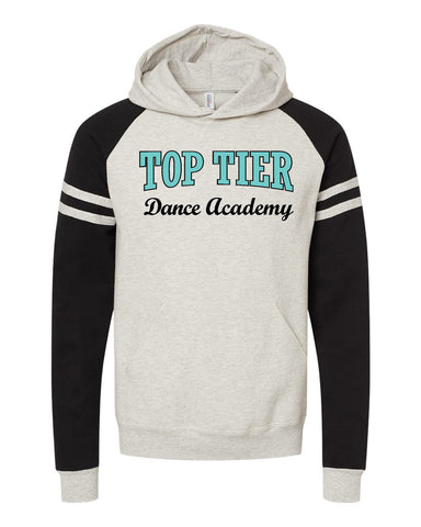 TOP TIER Dance Black JERZEES - Nublend® Billboard Hooded Sweatshirt - 98CR w/ Top Tier Dance Academy Logo on Front