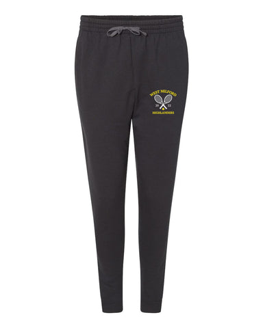 West Milford Tennis Black Badger - Mini Mesh 7'' Inseam Shorts - 7237 w/ WM Tennis 2022 Logo on Left Leg.
