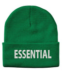 essential worker embroidered cuffed beanie hat