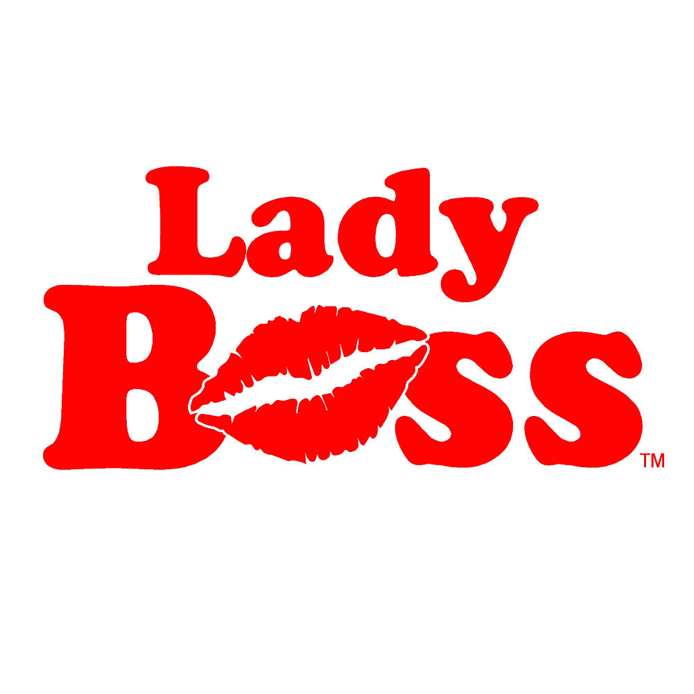lady boss v2 single color transfer type decal 5" / red