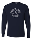 Erskine Lakes JERZEES - Dri-Power® Long Sleeve 50/50 T-Shirt - 29LSR w/ Erskine Lakes Design on Front.