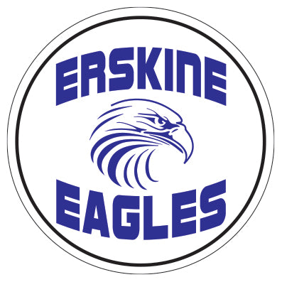 erskine school -  5.5" round logo magnet