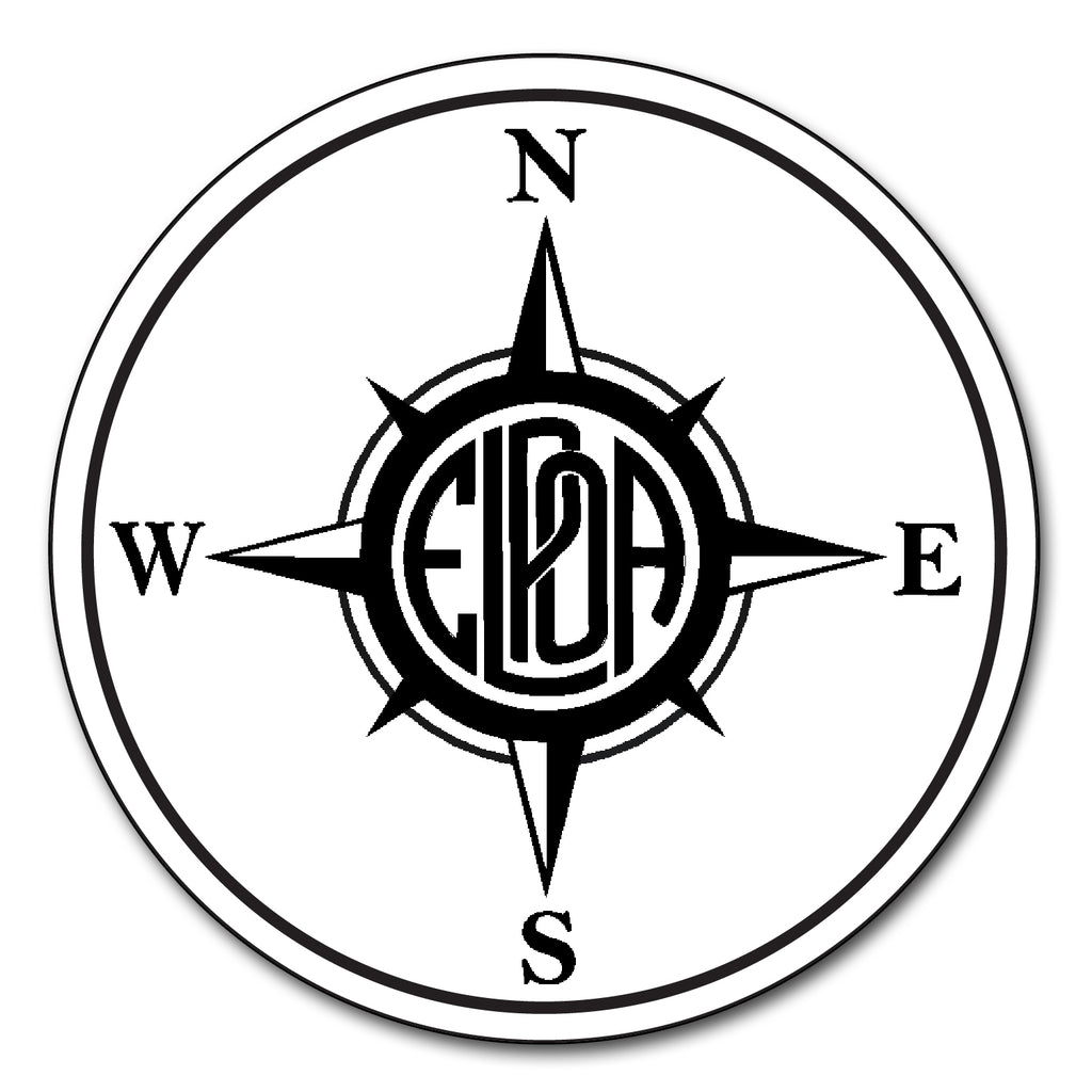 Erskine Lakes -  5.5" Round Logo Magnet w/ Compass Design