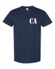 cheer army navy short sleeve tee w/ ca logo on front & one team one mission on back.