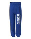 peter cooper nublend® sweatpants - 973br - royal blue w/ logo down leg.