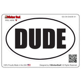 oval dude v1 oval full color printed vinyl decal window sticker