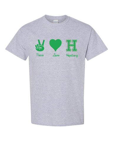Hopatcong Long Sleeve Tee w/ Large Front Logo in GLITTER.