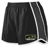 wmcc girls/ladies pulse team shorts w/ wmcc small logo on left hip.