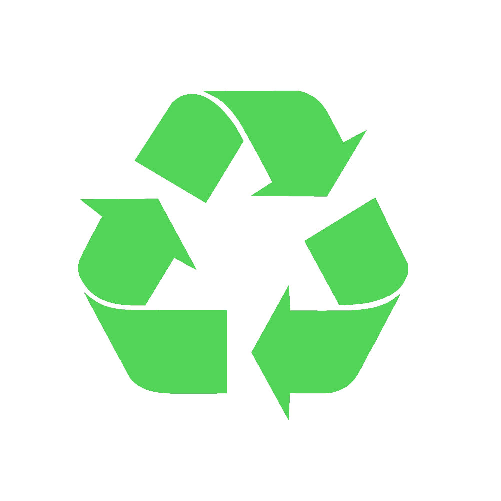 recycle symbol v1 single color transfer type decal