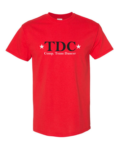 TDC - Black Soffe Dri Girls Capri Leggings w/ TDC Top Hat Logo Down Left Leg.
