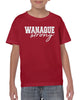 wanaque strong graphic design shirt