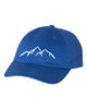 mountains unstructured baseball style cap