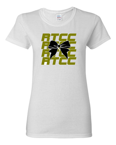 RTCC Gray Ringer Stripe Crew Shirt w/ RTCC 2 Color Burst Design on Front.