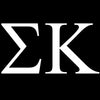 sigma kappa greek lettering single color transfer type decal