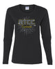 rtcc black long sleeve tee w/ rtcc spangle burst logo on front.