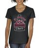 jr lancers competition cheer heavy cotton black shirt w/ spangle megaphone design on front.