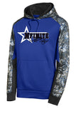 nfinite sport-tek® sport-wick® mineral freeze fleece colorblock hooded pullover w/ large front design