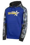 butler stars sport-tek® sport-wick® mineral freeze fleece colorblock hooded pullover w/ large front design