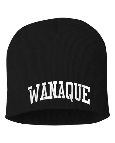 Wanaque School Sportsman - PINK 12" Cuffed Beanie - SP12 w/ WANAQUE ARC logo on Front.
