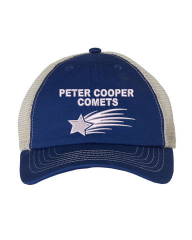 Peter Cooper Comets Royal Heavy Cotton™ Women’s V-Neck T-Shirt - 5V00L w/ Proud Parent on Front