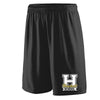 haskell school black training shorts w/ haskell school 