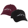 mountains unstructured baseball style cap