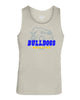 butler wrestling silver training tank  w/ large front 3 color design