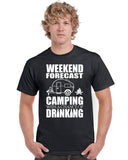 weekend forecast - camping graphic transfer design