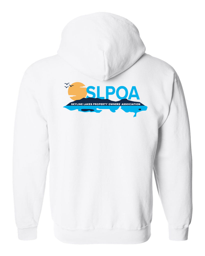 skyline lakes heavy blend™ full-zip hooded sweatshirt - 18600 w/ shield logo front & slpoa logo on back