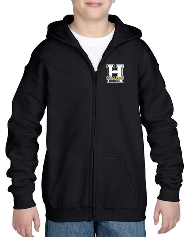 HASKELL School Black Short Sleeve Polo Sport Shirt w/ HASKELL School Indian Logo on Front Left.