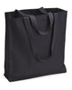 flfa black q-tees - 14l shopping bag w/ flfa cheer/football logo on front