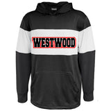 westwood cardinals black & white centurion hoodie w/ westwood on front