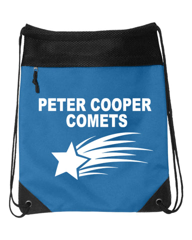 Peter Cooper Comets Royal Heavy Cotton™ Women’s V-Neck T-Shirt - 5V00L w/ Proud Staff on Front