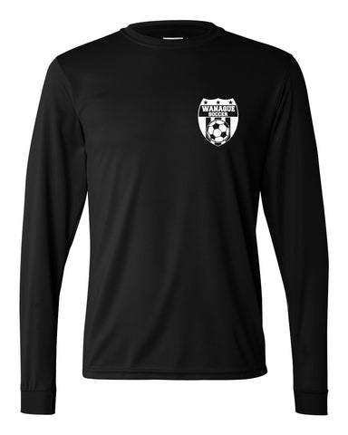 Wanaque Soccer Carbon Warmup Shirt w/ Small Wanaque Soccer Logo on Left Chest