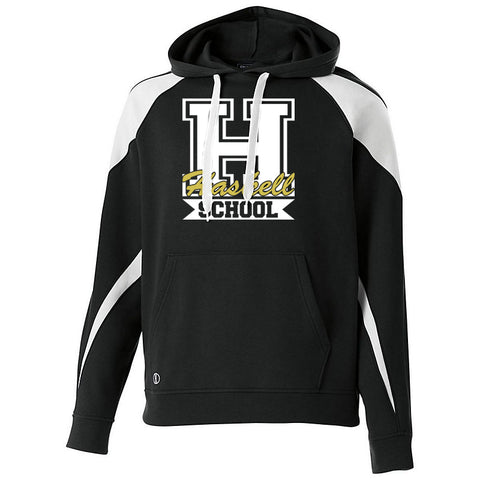 HASKELL School Heavy Cotton Black Short Sleeve Tee w/ HASKELL School "H" Logo in GLITTER on Front.