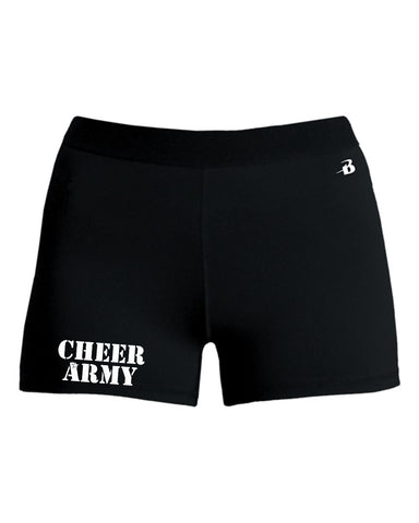 Cheer Army Black Heavy Blend Hoodie w/ Spangle CA Logo on Front.