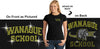 wanaque  black short sleeve tee w/ wanaque school 