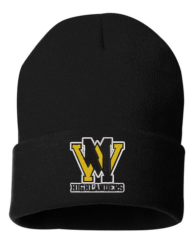 West Milford Highlanders Charcoal Short Sleeve Tee w/ WM Logo on Front.