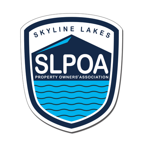 Skyline Lakes -  5.5" Round Logo Magnet w/ Badge Design
