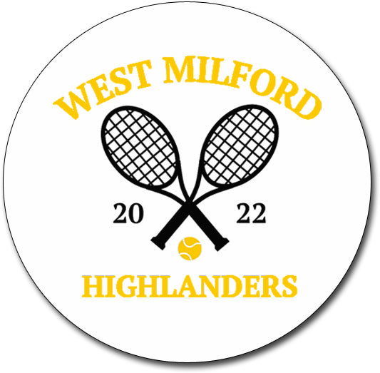 West Milford Girls Tennis 5" Round Sticker