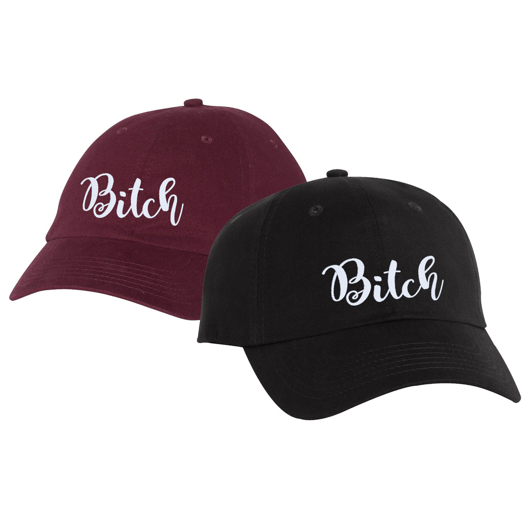 bitch unstructured baseball style cap