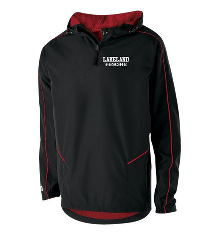 Lakeland Fencing Black Performance® Tech Quarter-Zip Sweatshirt - 99800 w/ White Left Chest Design